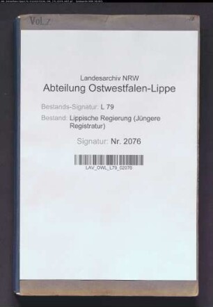 Gerichtsdiener beim Amtsgericht Blomberg
