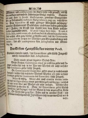 Des Ersten Hauptstückes vierter Punct.