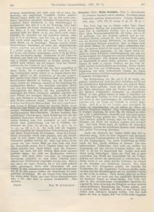 498-499 [Rezension] Goussen, Henry, Studia theologica. Fasc. I