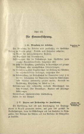 Teil III. Die Bauausführung