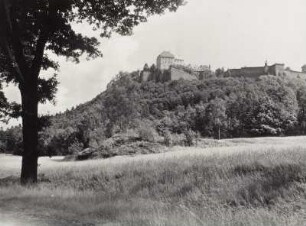 Festung Königstein : Königstein (Sächsische Schweiz). Festung. Ansicht von Nordwesten