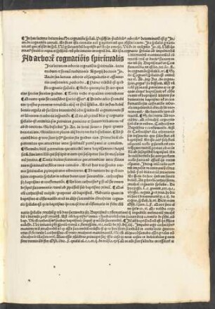 Ad arborem cognationis spiritualis