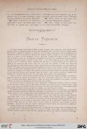 Objets Précieux (No. 105 - 114)