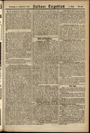 Vierte Ausgabe vom Samstag, den 11. Dezember 1920.