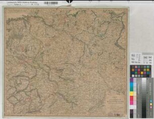 Westphalen (Königreich) Territorialkarte Charte vom Königreich Westphalen 1809 10 dt. Meilen = 8,4 cm 52,5 x 59,5 kol. Stich: A. G. Schneider und Weigel, Nürnberg nach D. F. Sotzmann B Nr. 356b