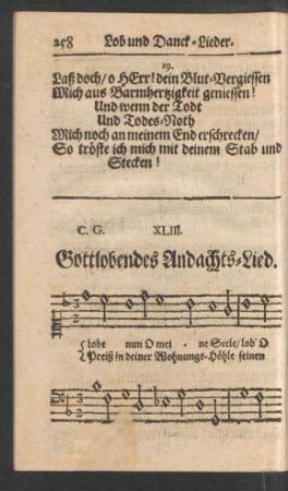 [Lob- und Danck-Lieder].