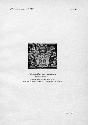 Abb. 11. Rekonstruktion des Heckwappens