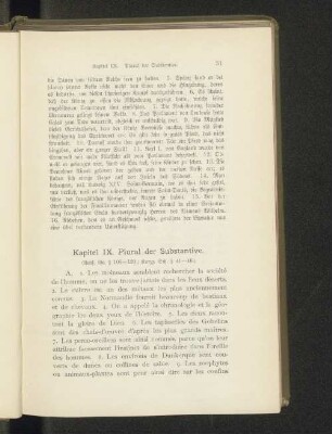 Kapitel IX. Plural der Substantive.