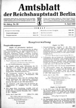 1943,23: Nr. 23, 8. Juni 1943