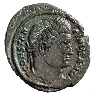 Münze, Follis, Aes 2, 326 n. Chr.