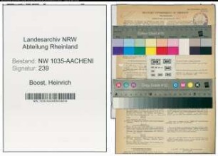 Entnazifizierung Heinrich Boost , geb. 28.12.1902 (Bergbauangestellter)