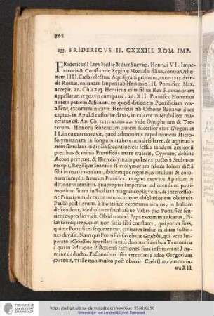 133. Fridericus II. CXXXIII. Rom. Imp.