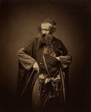 Friedrich Haase als Shylock in "Der Kaufmann von Venedig" - aus einer Mappe für Chéri Maurice "zu seinem fünfzigjährigen Directorial-Jubiläum" am Thalia Theater zu Hamburg