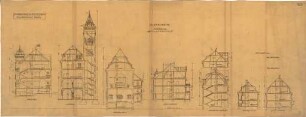 Fischer, Theodor; Stuttgart; Waisenhaus - Querschnitte