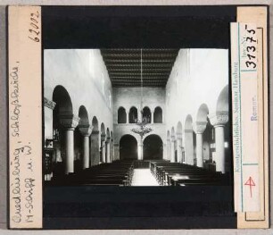 Quedlinburg: St. Servatius, Mittelschiff nach Westen (Foto Marburg Nr. 62002)
