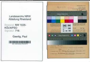 Entnazifizierung Paul Gaertig , geb. 01.01.1909 (Bergingenieur)