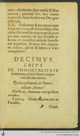 Decimus Locus