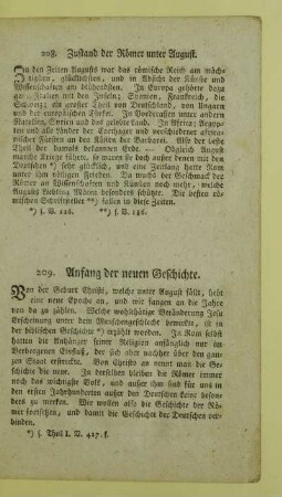 209. Anfang der neuen Geschichte