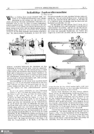Selbsttätige Zapfenrolliermaschine