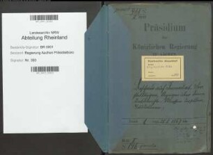 Bescheide auf Immediat-Vorstellungen, Anzeigen über Immediat-Berichte, Adressen derselben Titulaturen. Generalia Bd. 1
