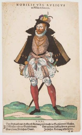 Tracht eines Adligen in Sachsen und Meißen