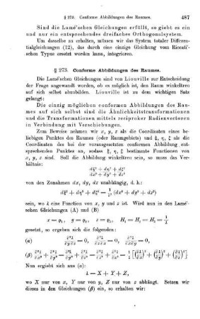 § 273. Conforme Abbildungen des Raumes.