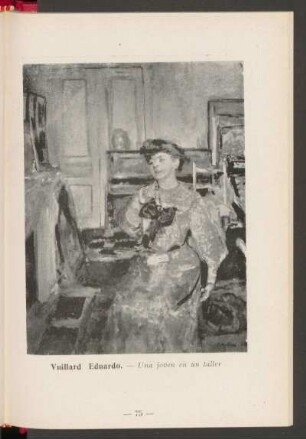 Vuillard Eduardo. - Una joven en un taller