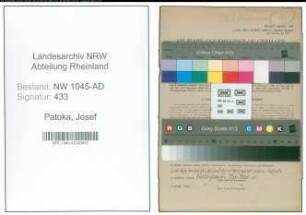 Entnazifizierung Josef Patoka , geb. 07.02.1906 (Beamter)