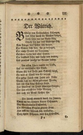 Der Wütrich. - Die versöhnte Schäferinn.