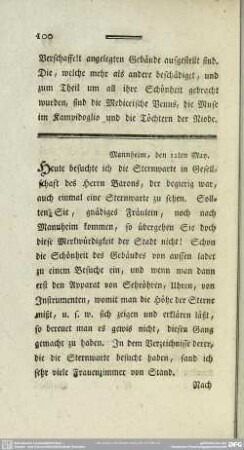 Mannheim, den 12ten May