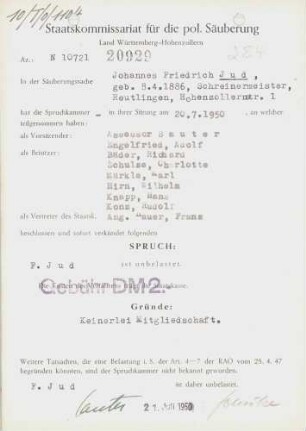 Jud, Johannes Friedrich