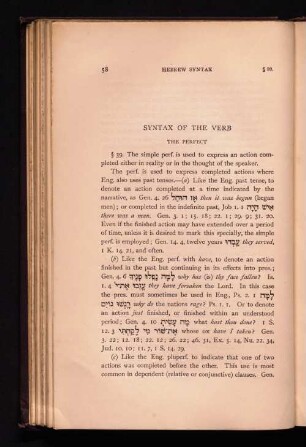 Syntax of the Verb