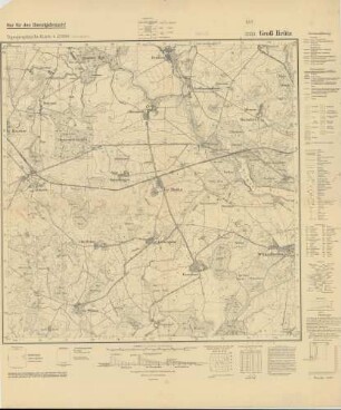 2333 Groß Brütz, Topographische Karte 1:25000 (4cm - Karte)