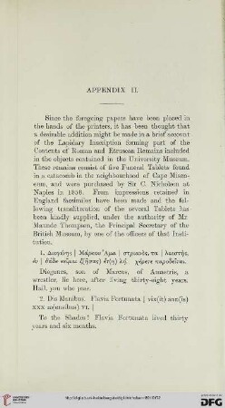 Appendix II
