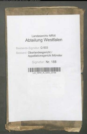 Gläubiger ./. von Raesfeld-Ostendorffscher Konkursverwalter