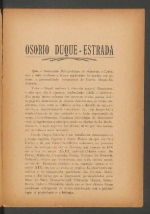 Osório Duque - Estrada