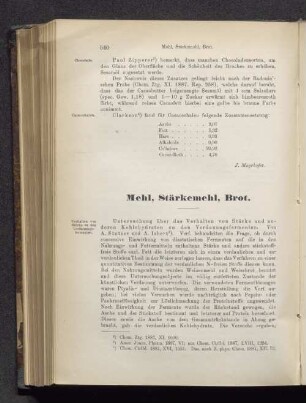 Mehl, Stärkemehl, Brot