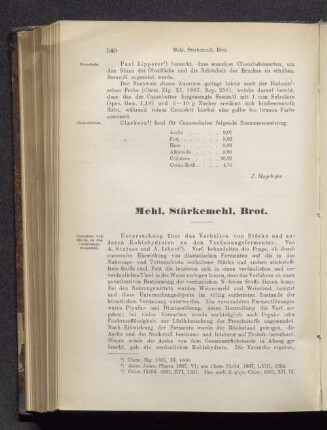 Mehl, Stärkemehl, Brot