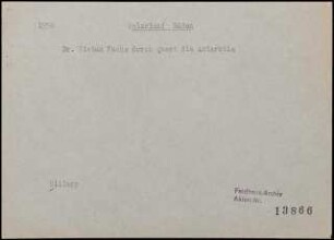Dr. Vivian Fuchs durchquert die Antarktis