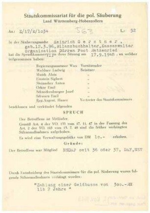 Gerstner, Heinrich