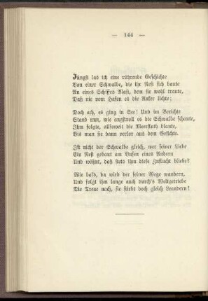 Jüngst las ich eine rührende Geschichte