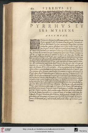 Pyrrhus et les Mysiens