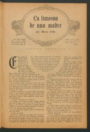 La limosna de una madre : Ilustró Zavattaro