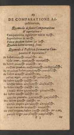 [9. De comparatione Adiectivorum]