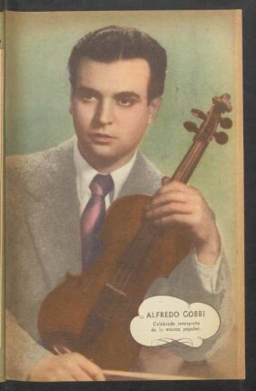 Alfredo Gobbi, celebrado intérprete de la música popular - [Retrato]