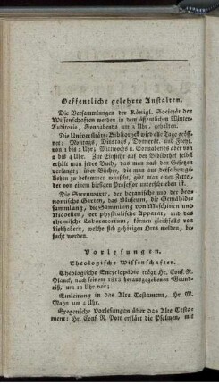 Vorlesungen