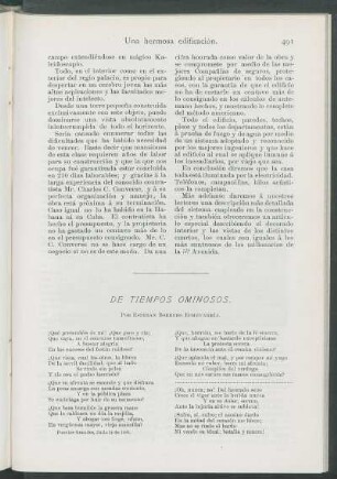 De tiempos ominosos. [Poesía]