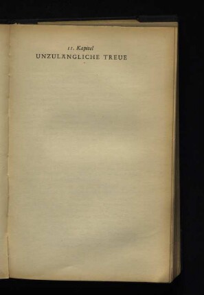 11. Kapitel Unzulängliche Treue