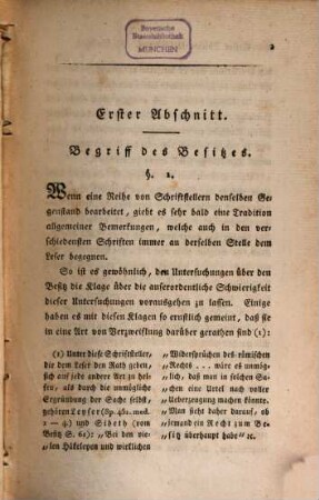 Das Recht des Besitzes : eine civilistische Abhandlung