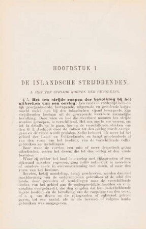 Hoofdstuk I. De inlandsche strijdbenden